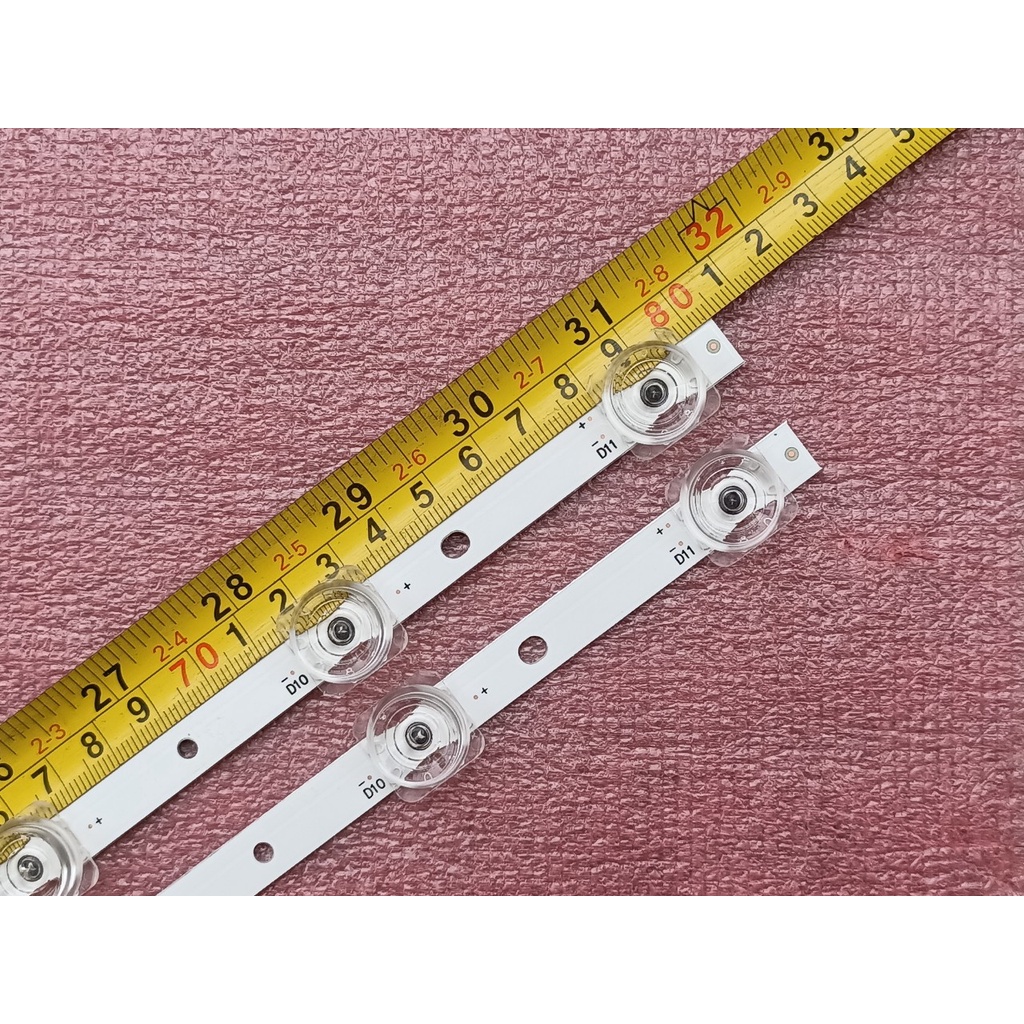 THANH LED TIVI TCL 43S6500 43S6800 43P8 43P65 MỚI 100% HÀNG ZIN HÃNG, BỘ 2 THANH, MỖI THANH 11 BÓNG 6V, DÀI 80,4cm.