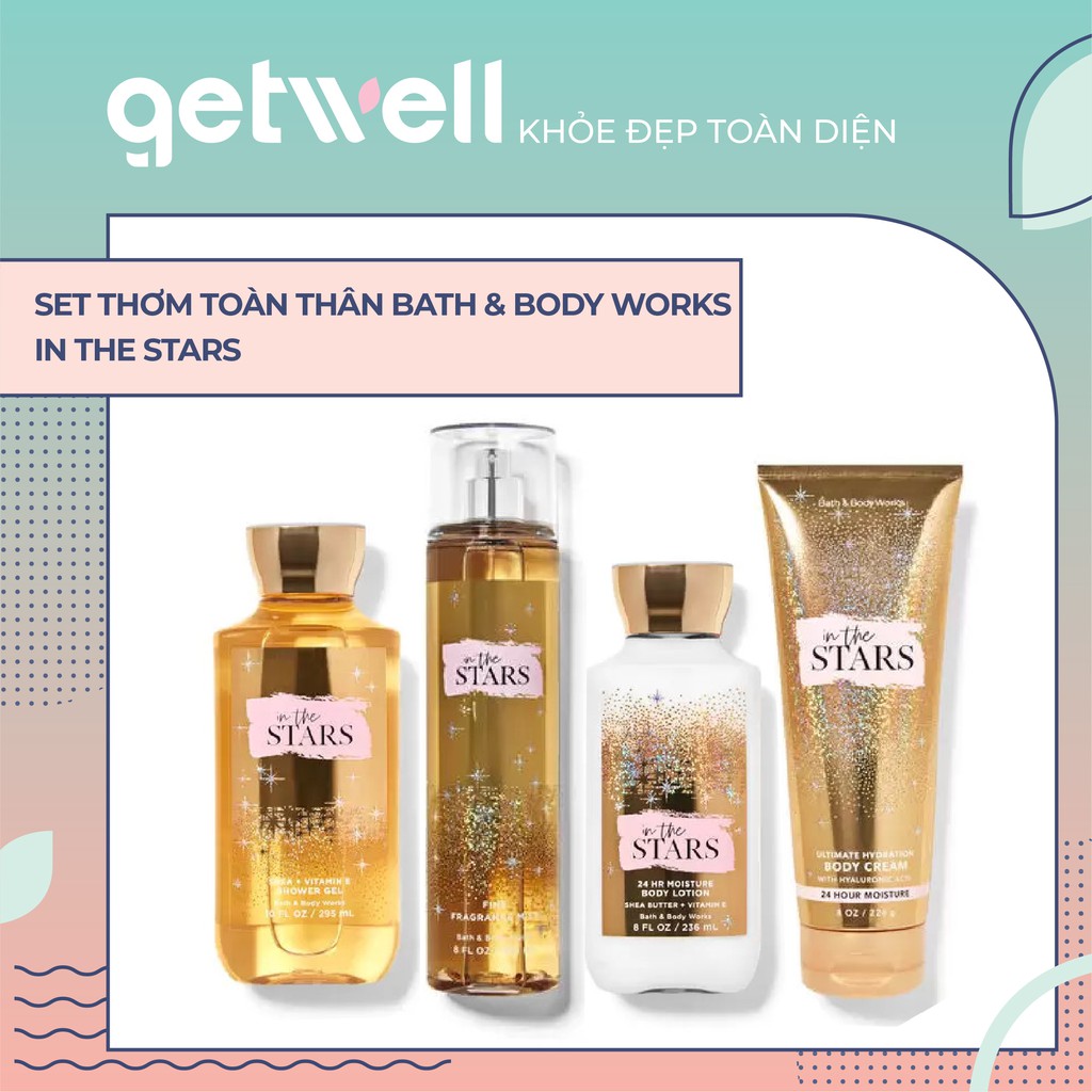 IN THE STARS | Sản Phẩm Tắm Dưỡng Xịt Thơm Toàn Thân Nến thơm phòng Bath & Body Works