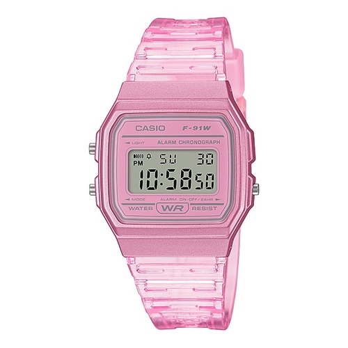 Đồng Hồ Casio Nữ Dây Nhựa F-91WS-4DF Chính Hãng