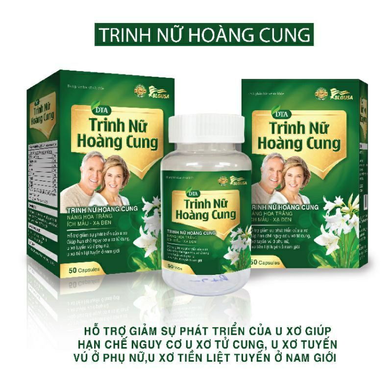 Viên uống DTA TRINH NỮ HOÀNG CUNG - Hỗ trợ giảm u xơ, u tuyến tiền liệt cho nam và nữ_Hộp 50 viên