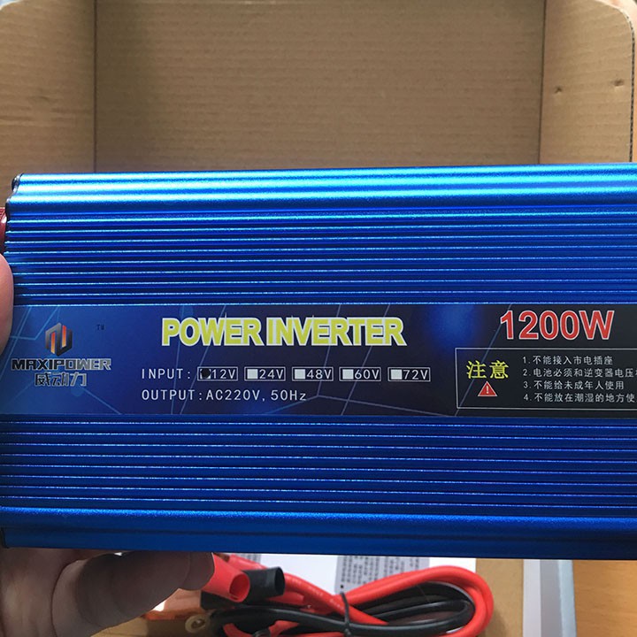 Máy kích điện 1200W sin chuẩn từ 12v lên 220V