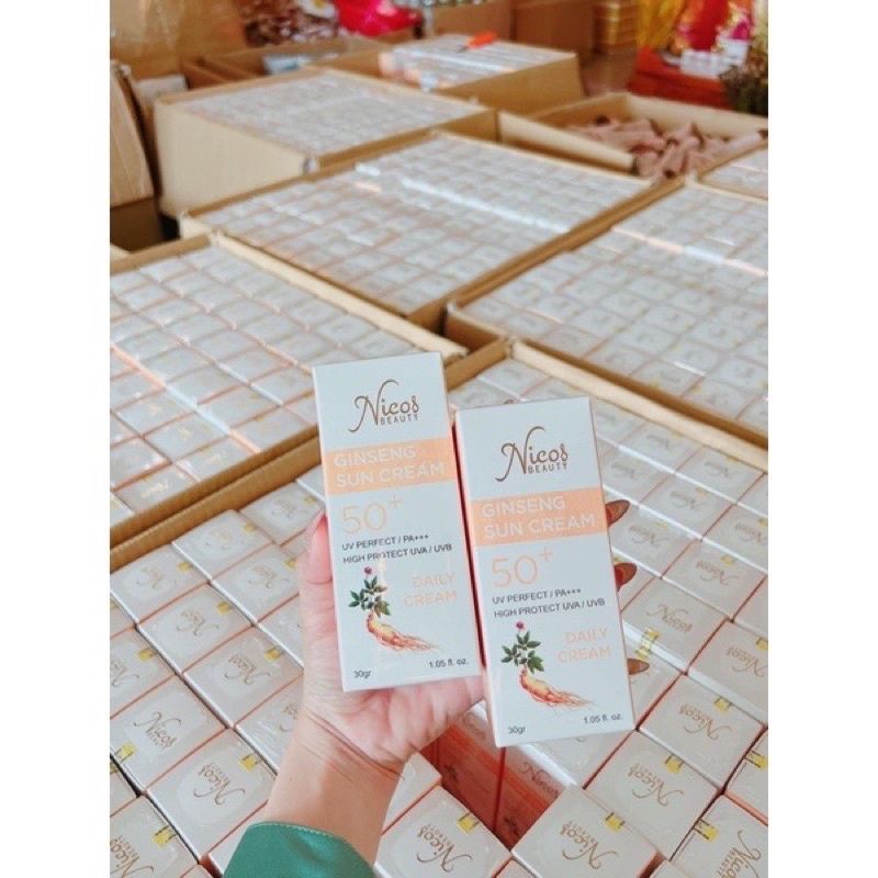Kem Chống Nắng Nicos Thanh Nhi Chính Hãng