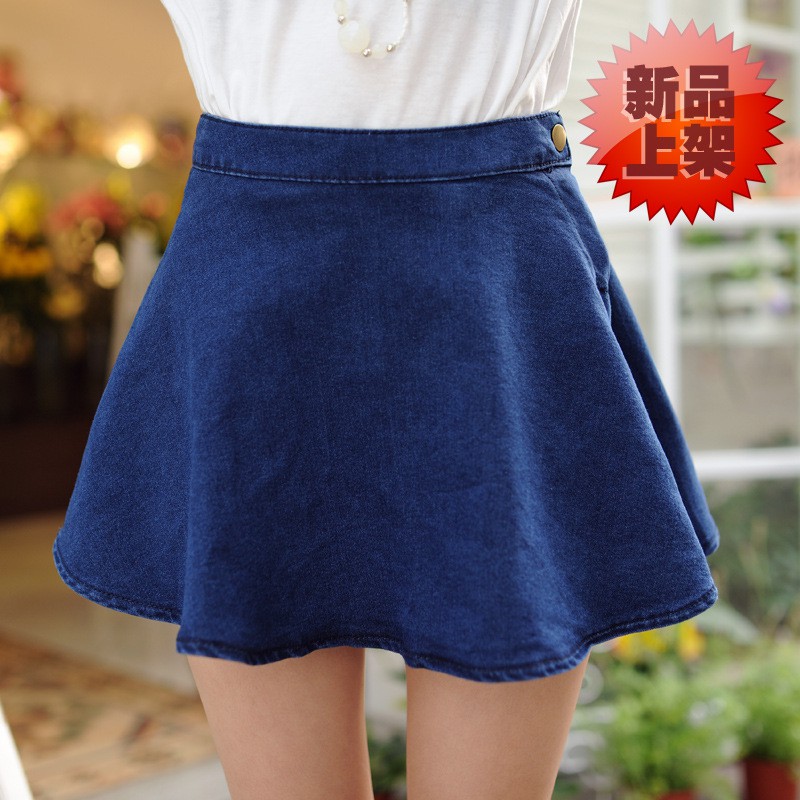 Chân váy jean xòe nhẹ