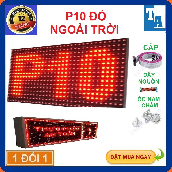 Led ma trận P10, Module led ma trận P10 đỏ - 16 x 32 - led matrix đỏ làm biển led ma trận chạy chữ