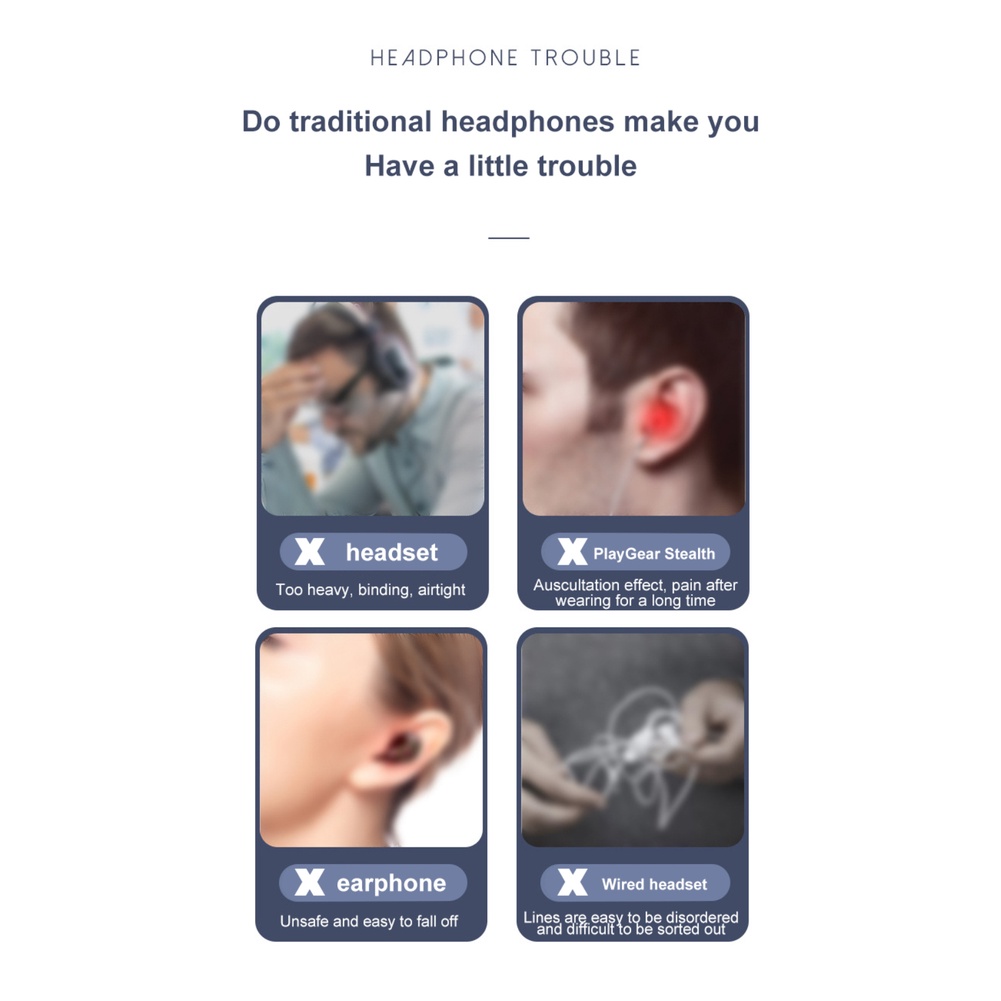 Còn Hàng Akz-g1 Dẫn Truyền Xương Tai Nghe 5.0 Bluetooth Không Dây-Tương Thích Tai Nghe Với Kỹ Thuật Số Màn Hình Hiển Thị Công Suất Hỗ Trợ Thẻ Tf Cá Tuyết