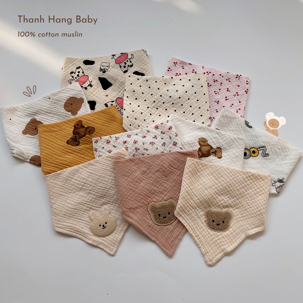 Set yếm trẻ em , yếm ngẫu nhiên cho bé trai bé gái thanh hằng baby 0 - 3 tuổi