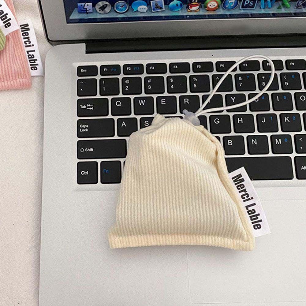 QQMALL Túi Đựng Son Môi Màu Trơn Bằng Nhung Thời Trang Tiện Dụng Khi Đi Du Lịch Ốp