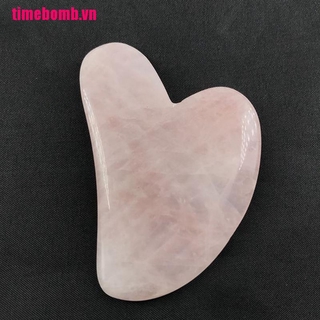 Miếng Gua Sha massage mặt bằng đá thạch anh