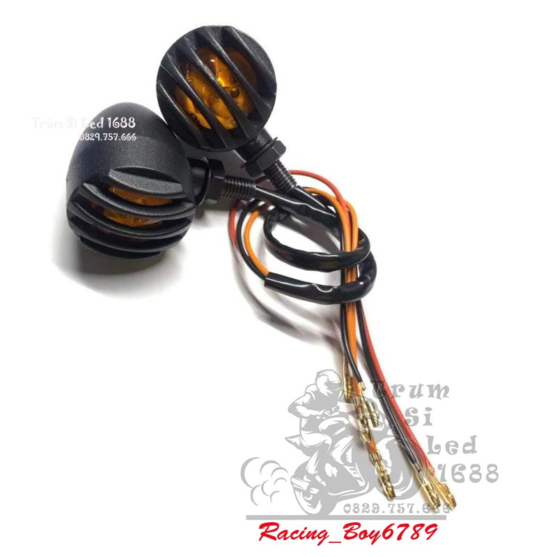 ĐÈN XI-NHAN CLASSIC - Đèn Xinhan độ classic dạng Hột Vịt lưới (Giá đã bao gồm 1 cặp)