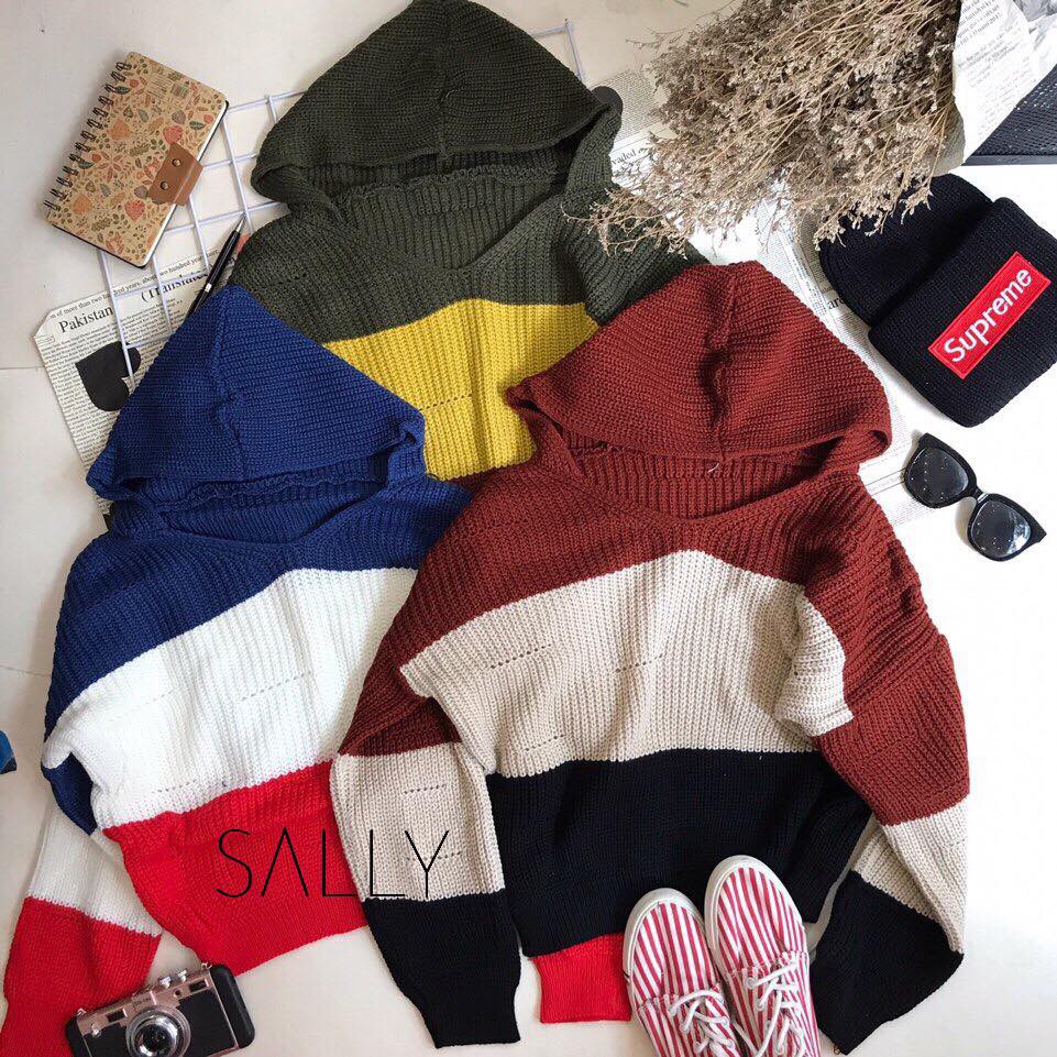 ÁO LEN NÓN KẺ SỌC