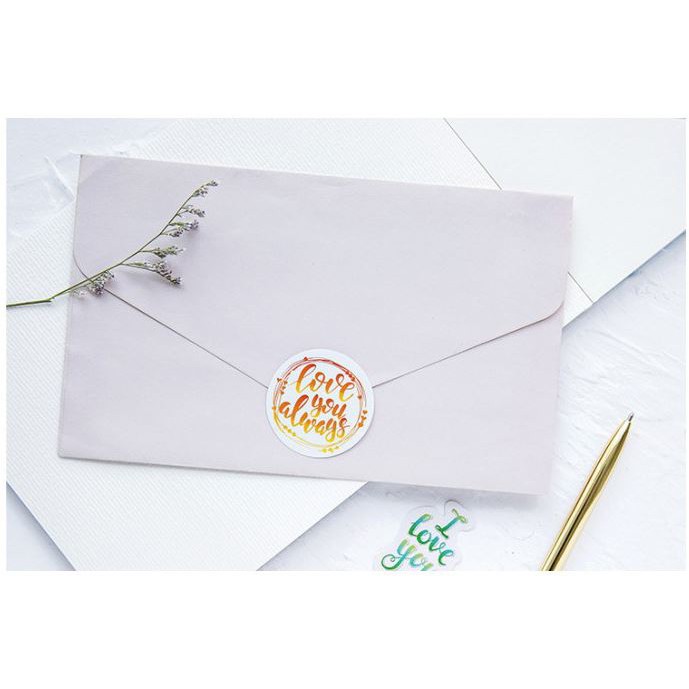 Bộ 46 Sticker Hàn Quốc Chữ Viết dán trang trí E03