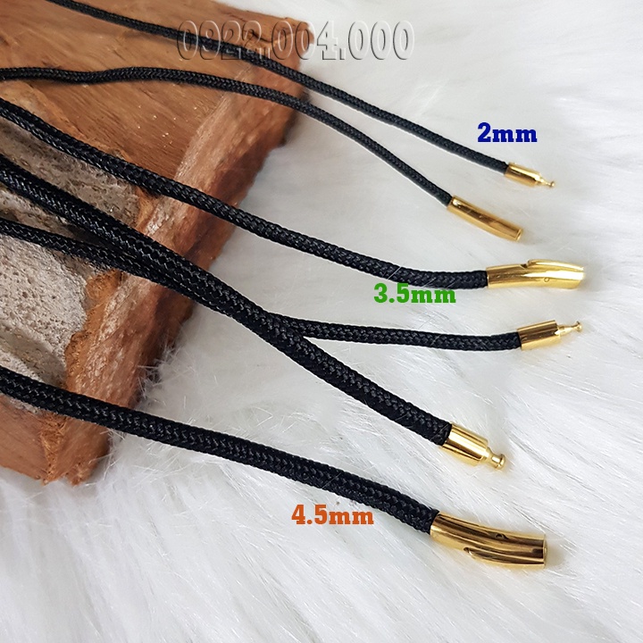 Dây chuyền vải đầu khóa vàng đủ cỡ DZ1838.