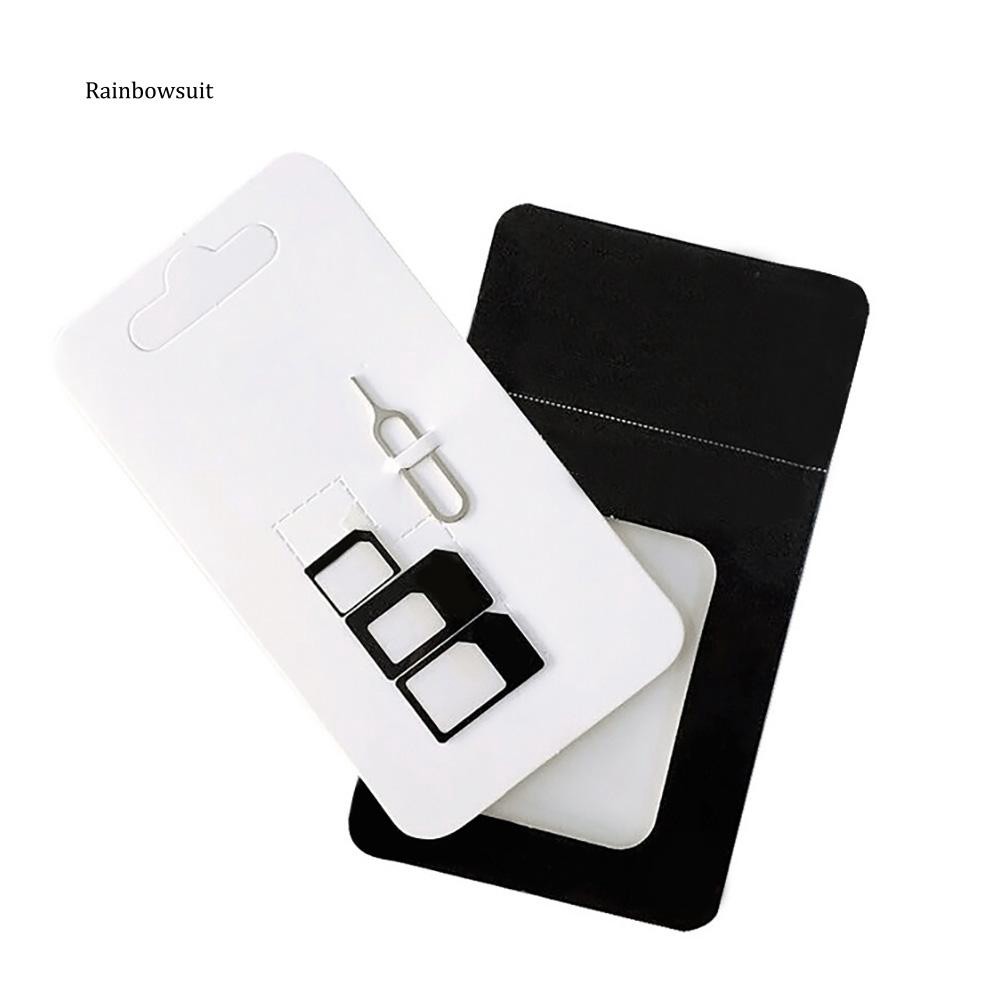 Set bộ chuyển đổi sim Nano sang Micro/Tiêu chuẩn 4 món dành cho điện thoại