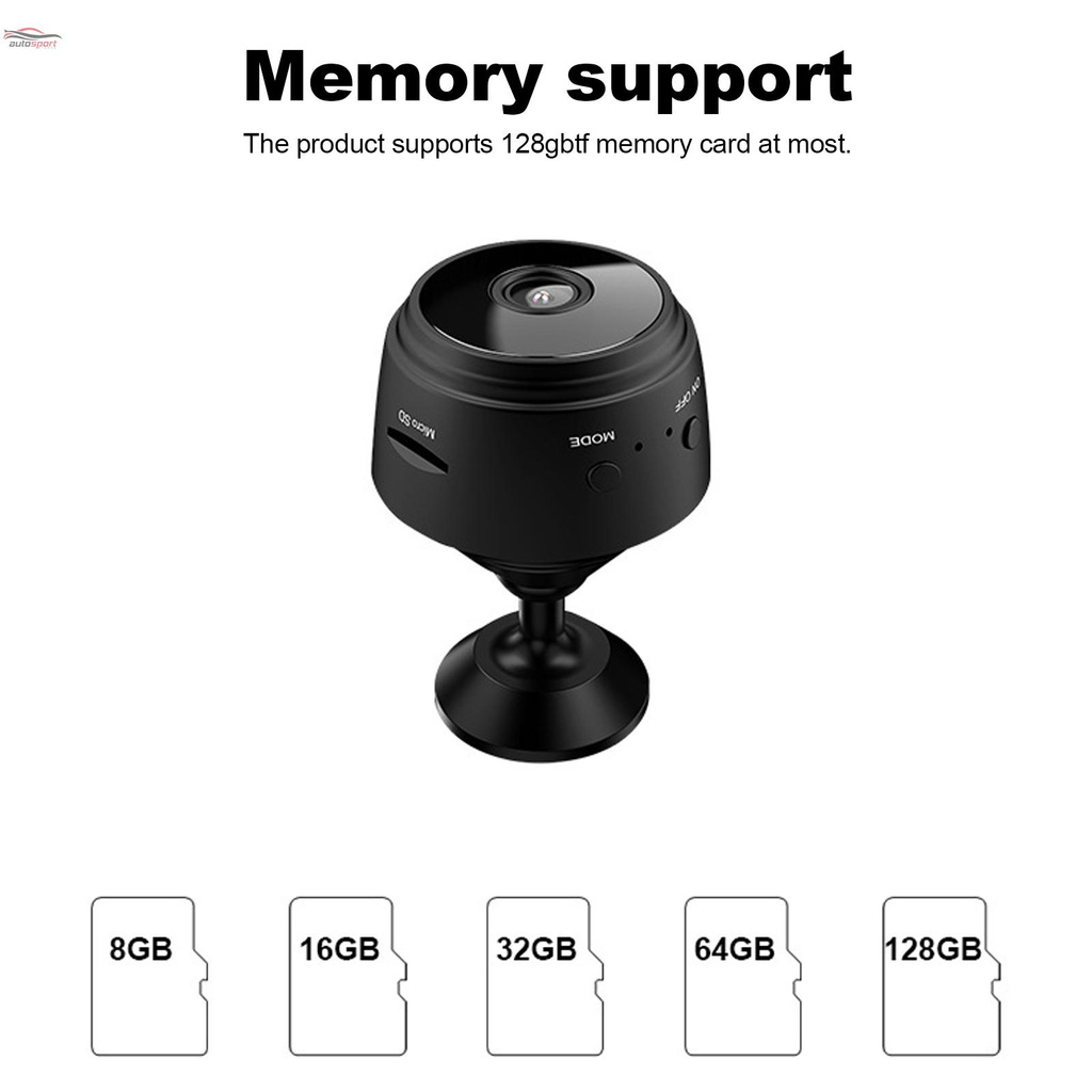 Camera An Ninh Không Dây Hd 720p Wifi Cảm Biến Chuyển Động Ban Đêm (Hỗ Trợ 128gb)