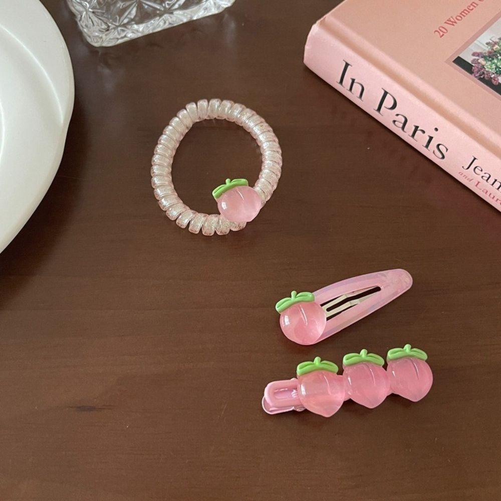 Kẹp Tóc Hình Cá Mập Màu Hồng Đào 15H Thời Trang Xuân Hè Cho Bé