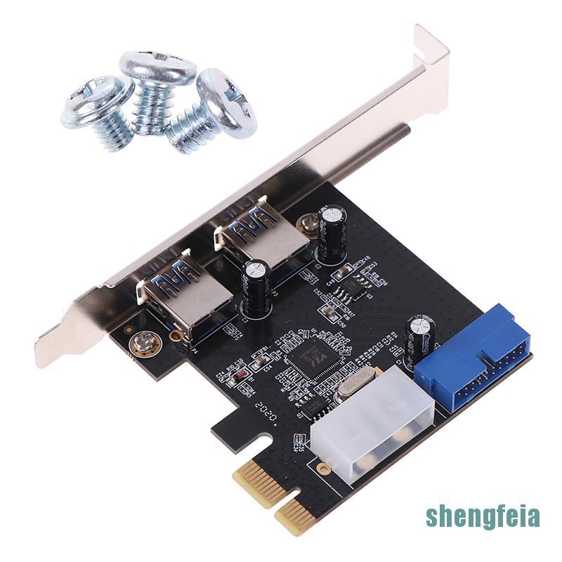 Bộ Chuyển Đổi Thẻ Mở Rộng Usb 3.0 Pci-e 2 Cổng Usb 3.0 Hub Internal 19pin | BigBuy360 - bigbuy360.vn