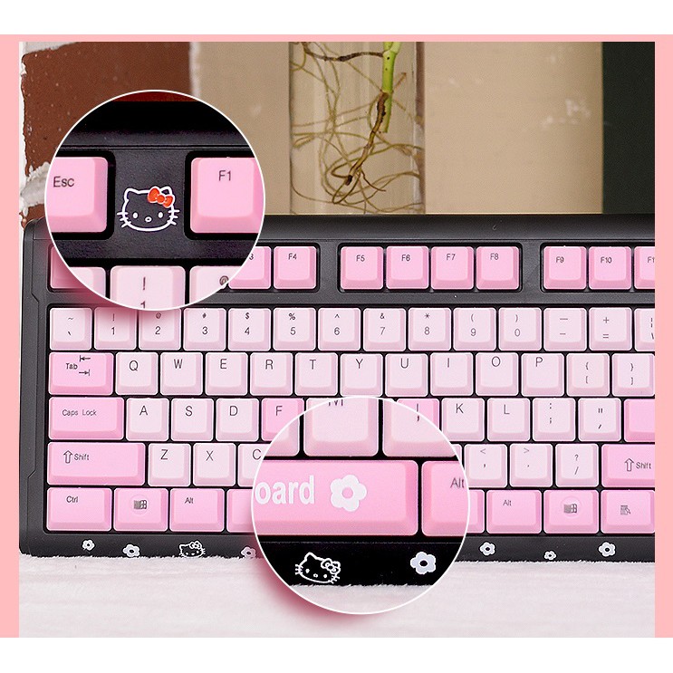 Bàn phím máy tính có dây Hello Kitty
