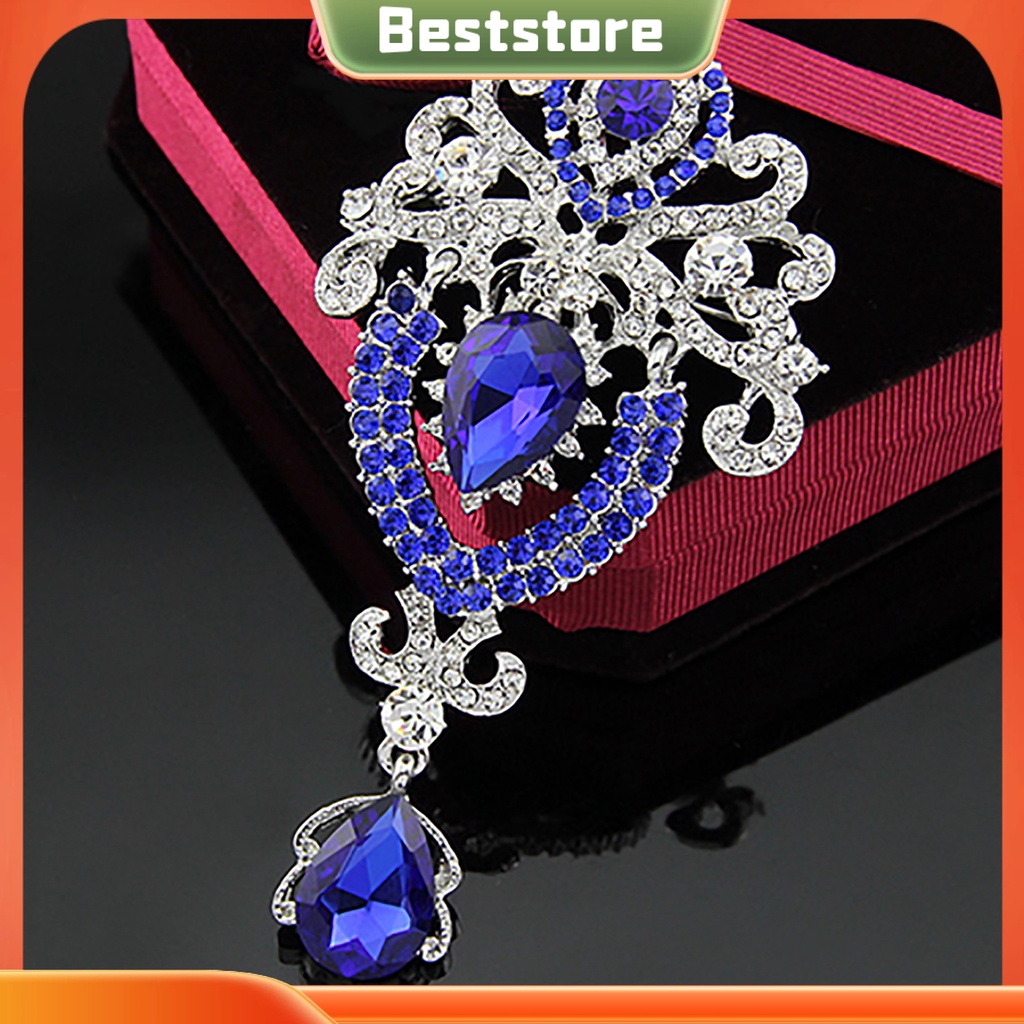 Ghim Cài Áo Hình Vương Miện Đính Đá Thời Trang Cho Nữ Bsm1