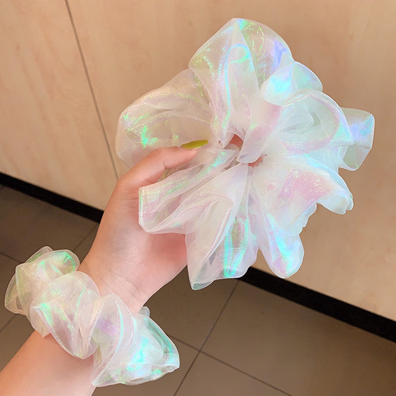 Dây cột tóc satin màu kẹo xinh xắn