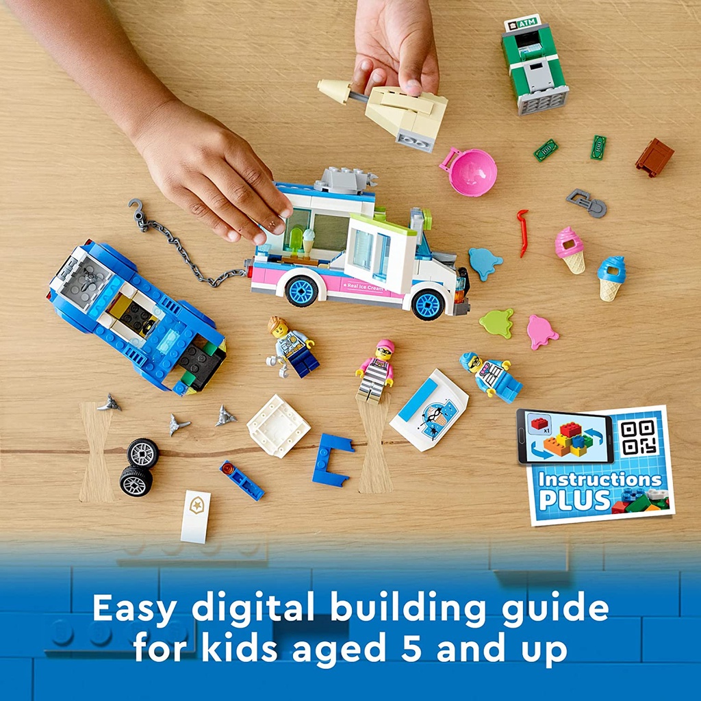 Lego City 60314 - Ice Cream Truck - Bộ xếp hình Lego Xe kem