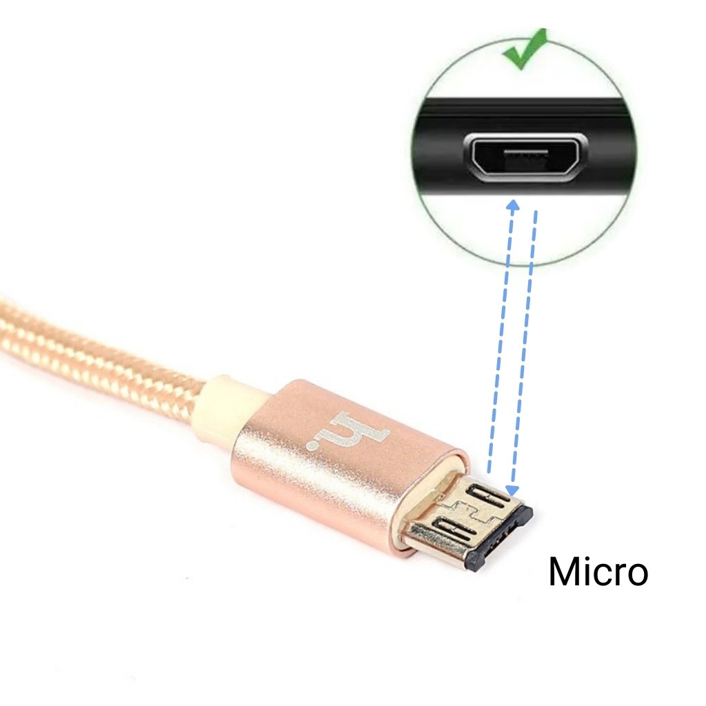 Dây sạc nhanh micro usb hoco X2 dùng cho Samsung Oppo Xiaomi Vsmart Huawei...chống đứt
