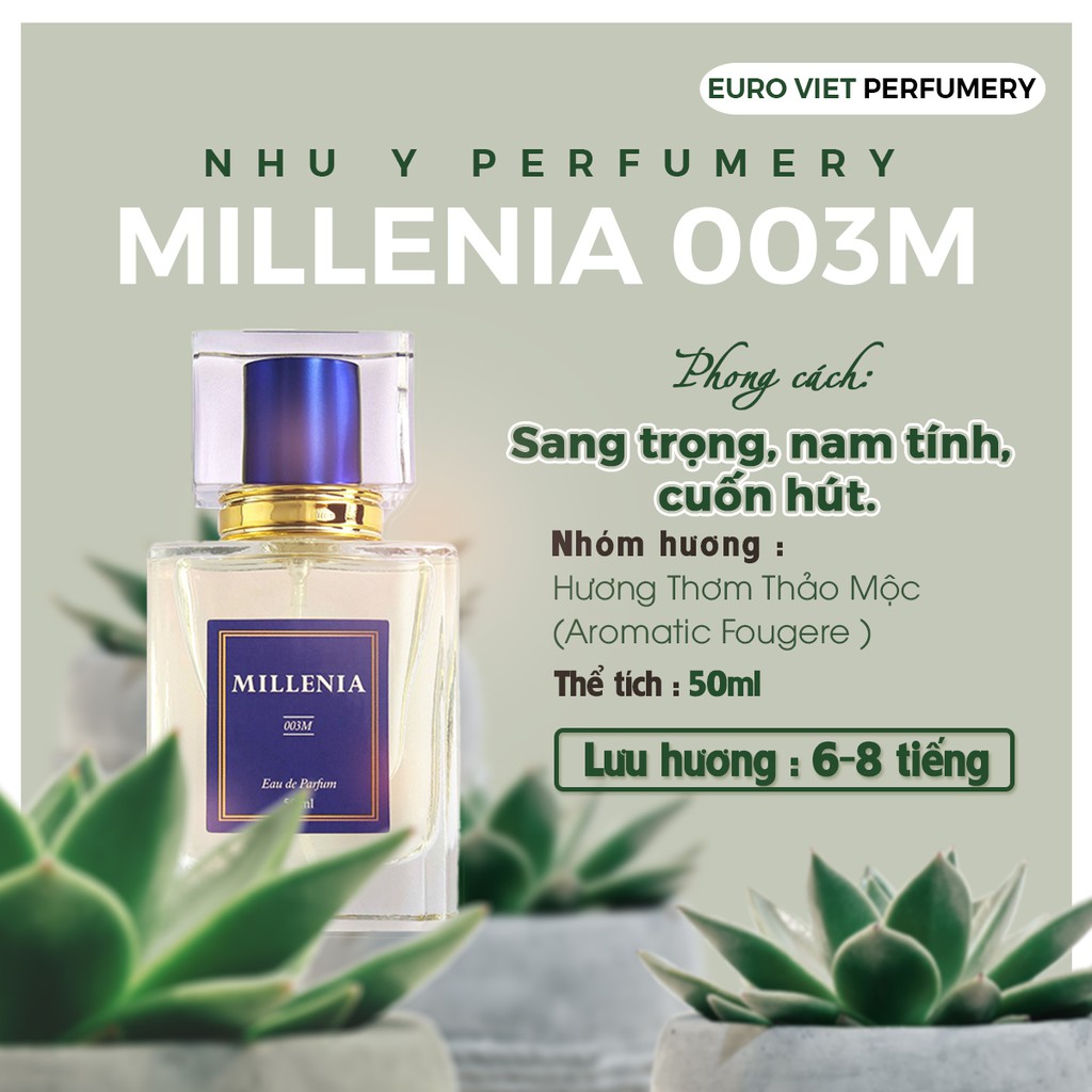 [Hoàn Xu Xtra] Nước Hoa Nam Chính Hãng MILLENIA 003M 50ml - Sang trọng, nam tính, cuốn hút | BigBuy360 - bigbuy360.vn