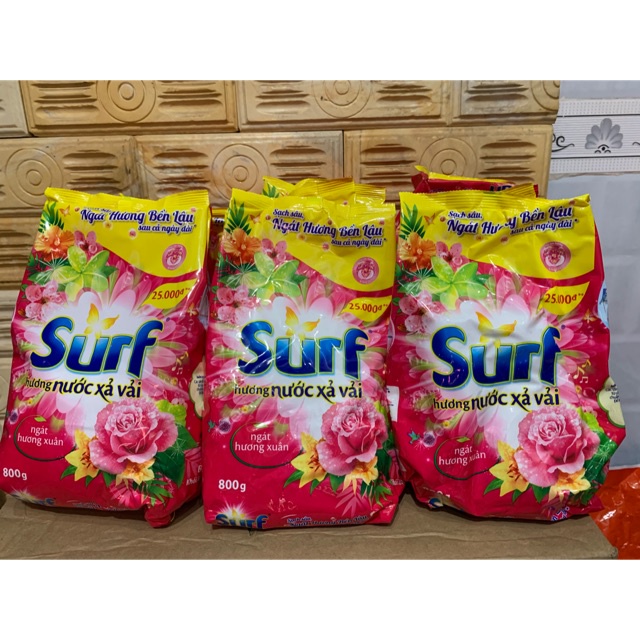 Túi Bột giặt Surf ngát hương xuân 800g