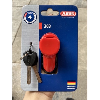 KHÓA ĐĨA XE MÁY ABUS 303 RED C/SB