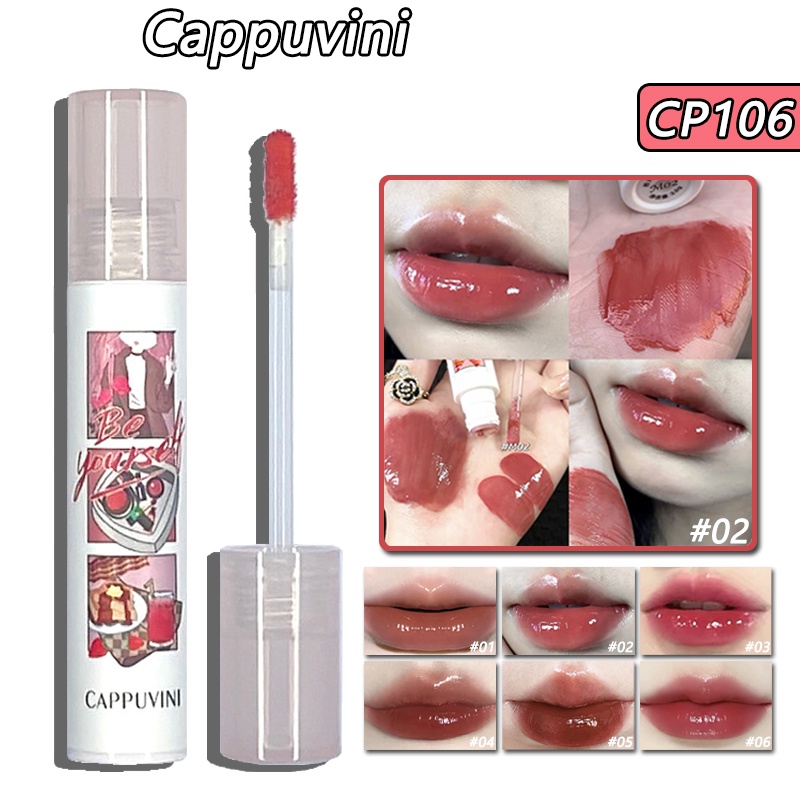 Son bóng CAPPUVINI dưỡng ẩm chống nước lâu phai 3.2g