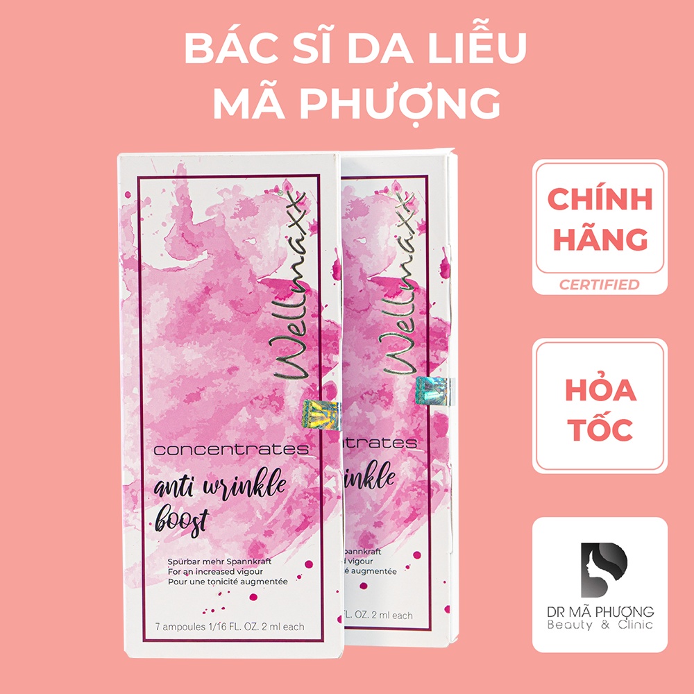 Huyết thanh trẻ hoá da mờ nhăn Wellmaxx Concentrates anti wrinkle boost