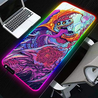 Pad chuột led rgb 800x300 hyper beast