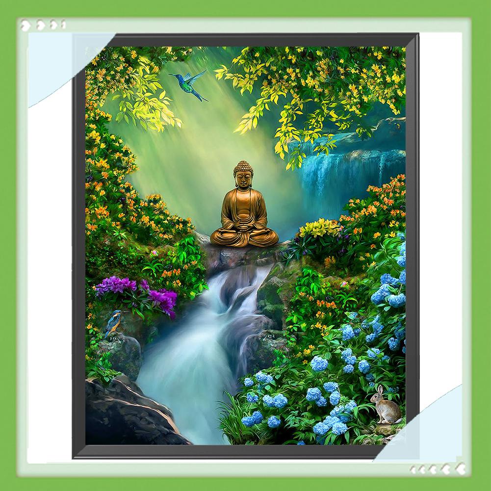 Bộ tranh thêu chữ thập tự làm hình Đức Phật 11ct