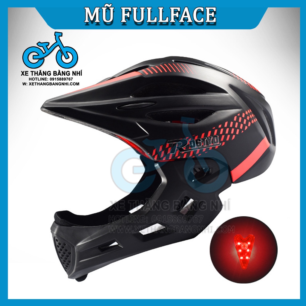 Mũ bảo hiểm trẻ em Fullface - đỏ