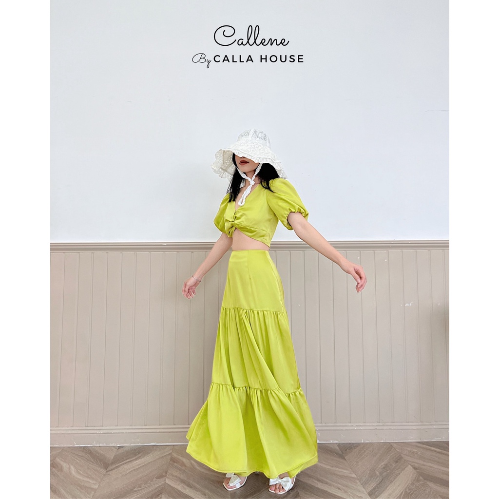 Set đồ lụa đi biển Callene (CC281)