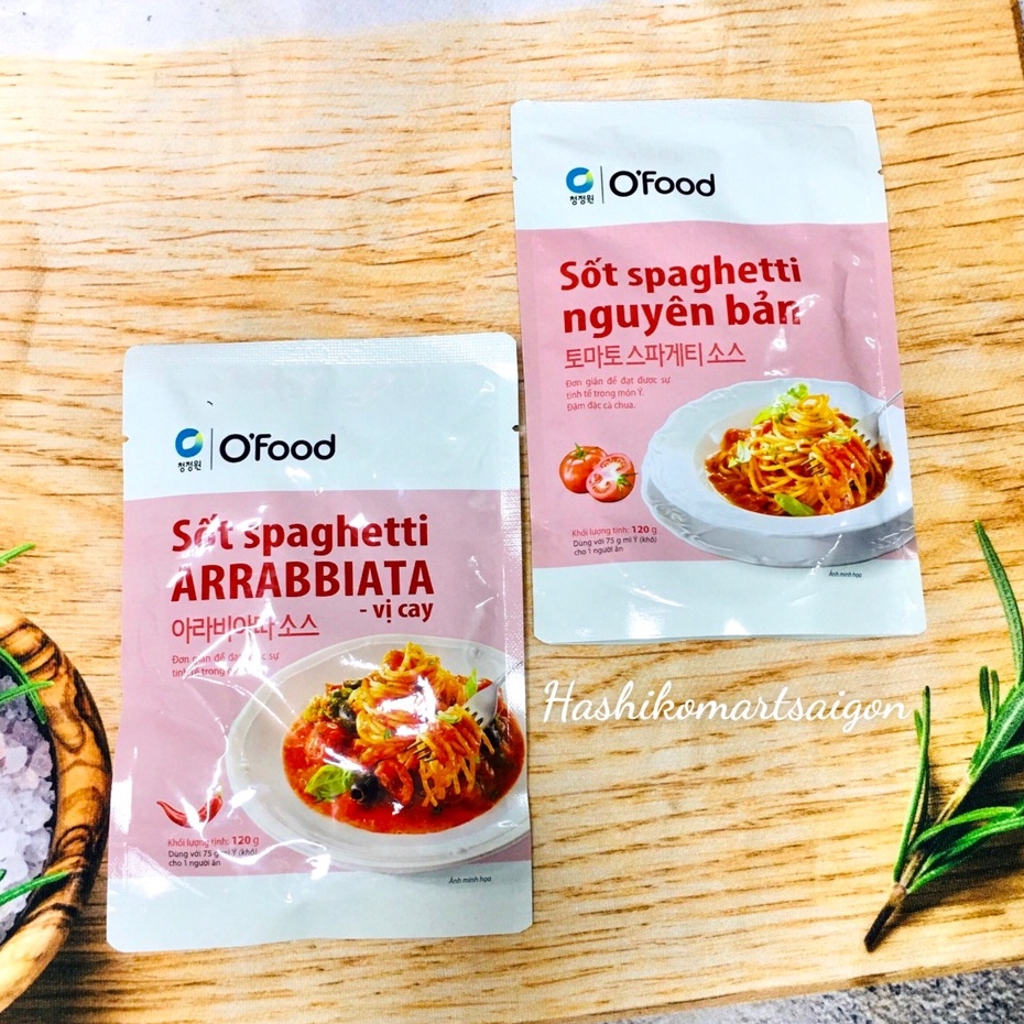 Sốt nấu mì Ý spaghetti gói 120g O'food