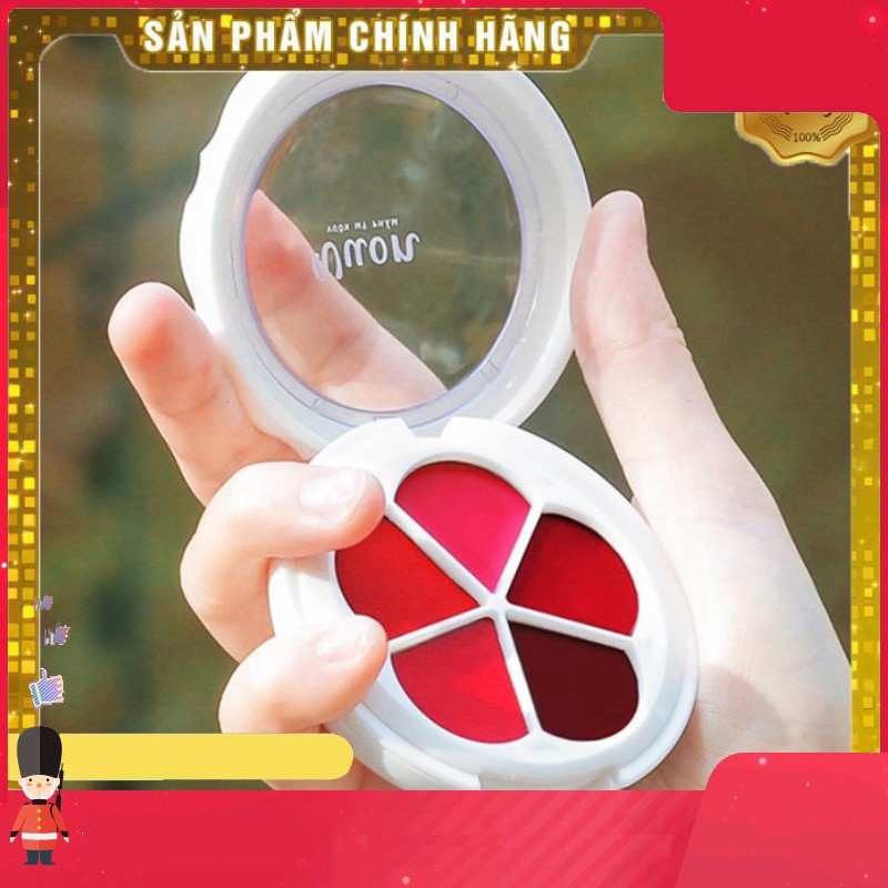 Bảng son 5 màu " Dịu dàng - Cá tính" - 100% thiên nhiên, không chì - không chất bảo quản, an toàn, lành tính