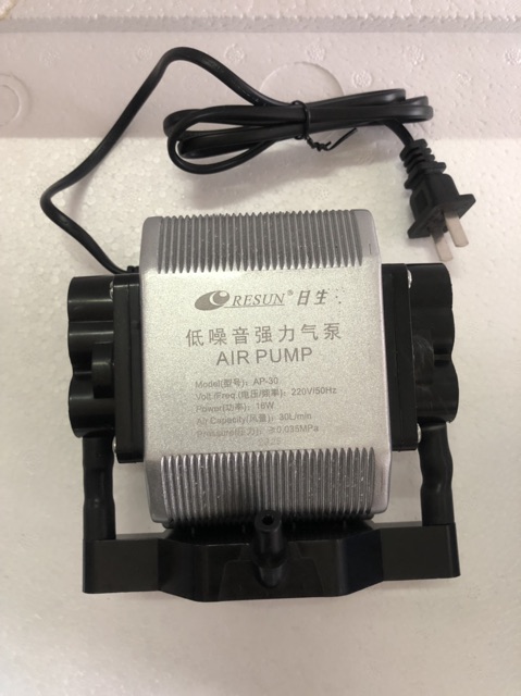 Máy Sủi Oxy 6 Vòi Resun AP-30 16W (Hàng Công Ty)