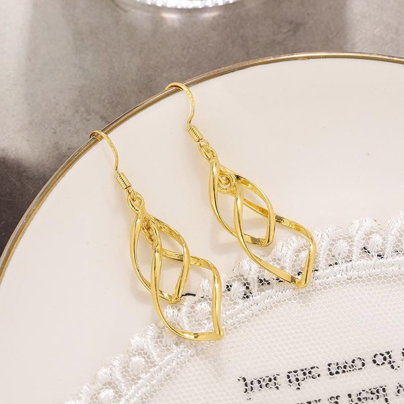 Bông Tai Dáng Dài Hình Vô Cực Phong Cách Boho Cổ Điển Thời Trang Cho Nữ