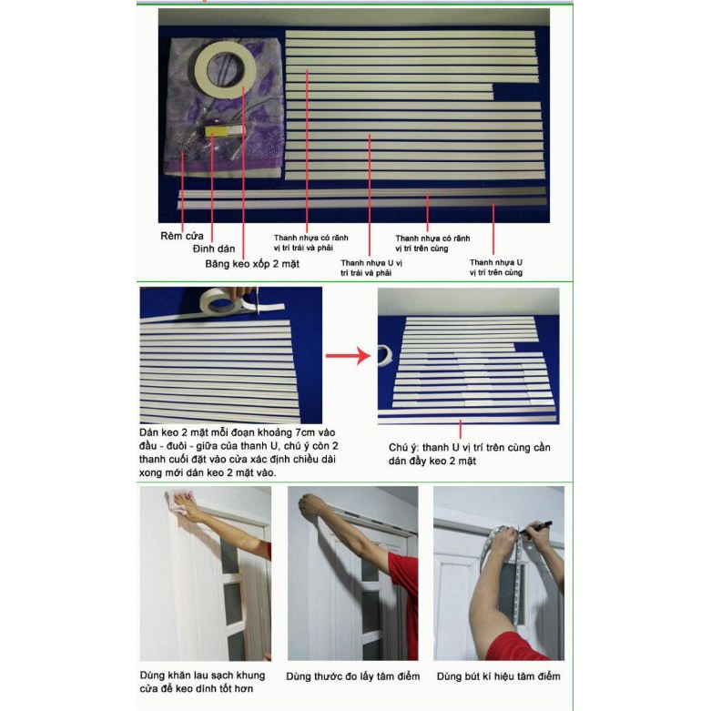 COMBO khách order Rèm cửa chống muỗi nam châm cửa lưới chống muỗi DIY