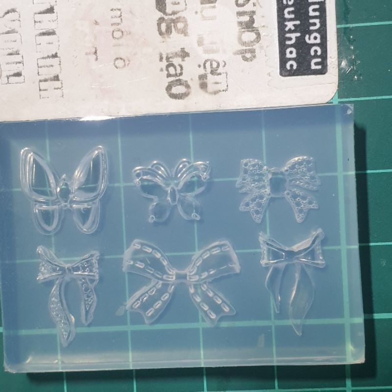 Khuôn nơ bươ'm 6 mẫu cho 3dnail - trang sức