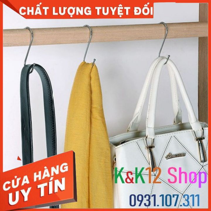 Móc treo quần áo. Móc treo đồ, túi xách. Móc treo đồ dùng nhà bếp nhỏ gọn tiện dụng, làm bằng inox bền bỉ chắc chắn.