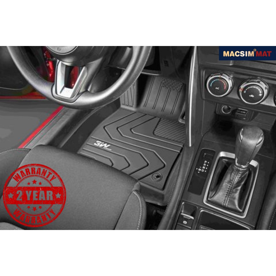 Thảm lót sàn MAZDA 3 (2019- đến nay nhãn hiệu Macsim 3W - chất liệu nhựa TPE đúc khuôn cao cấp - màu đen