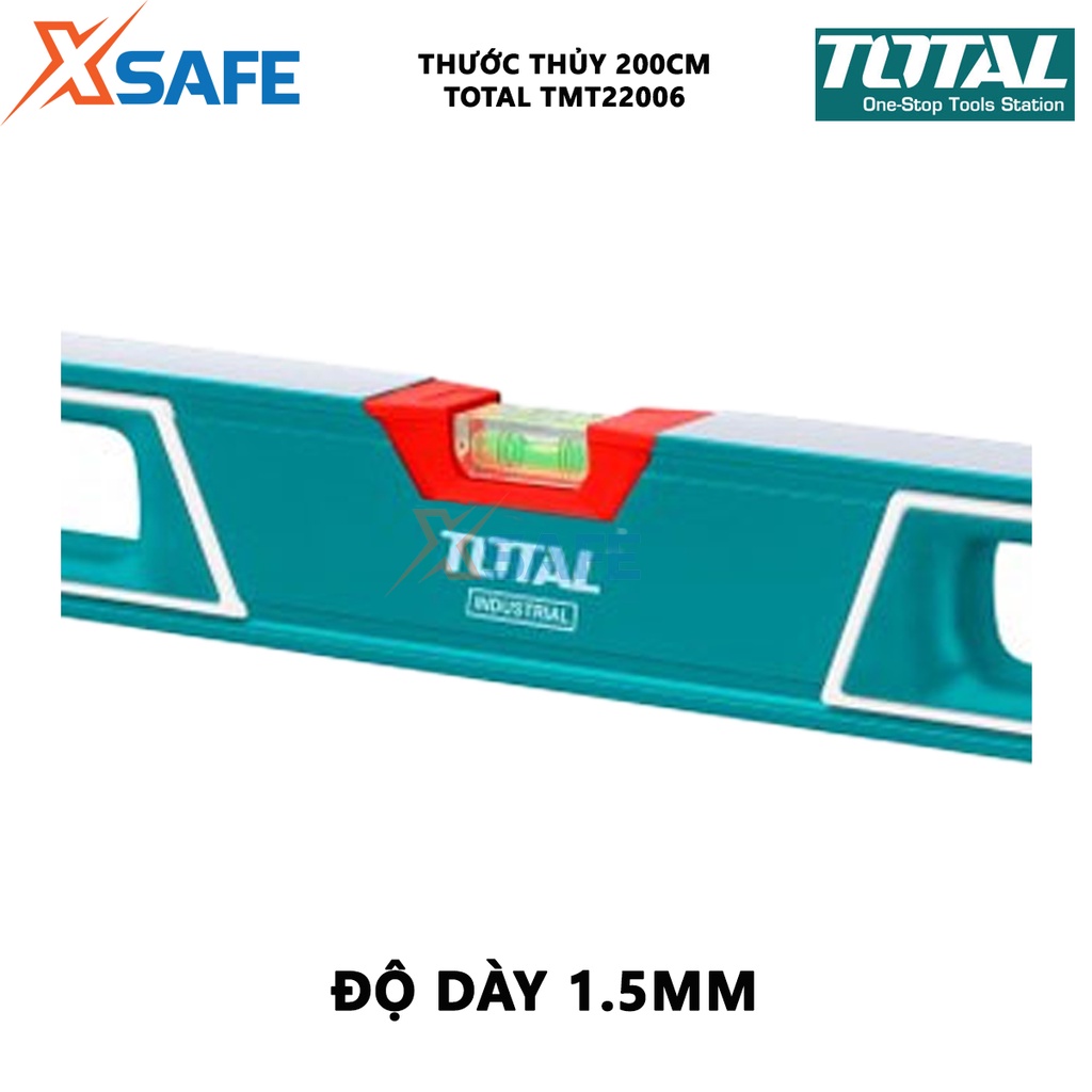 Thước thủy TOTAL TMT22006 Thước nivo độ chính xác cao, nhỏ gọn, dùng đo góc nghiêng, độ nghiêng, độ dốc, cân bằng