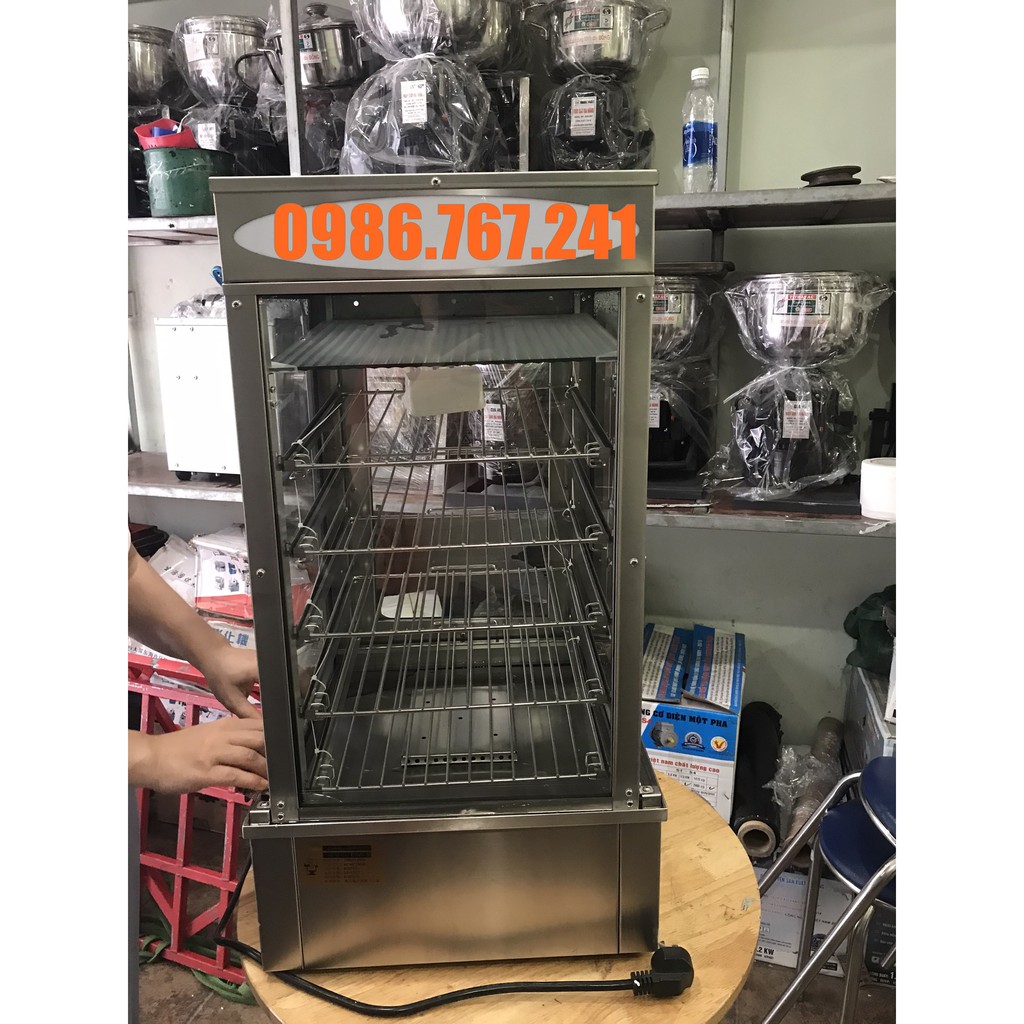 Tủ hấp bánh bao H500 rẻ nhất hà nội 5 khay inox