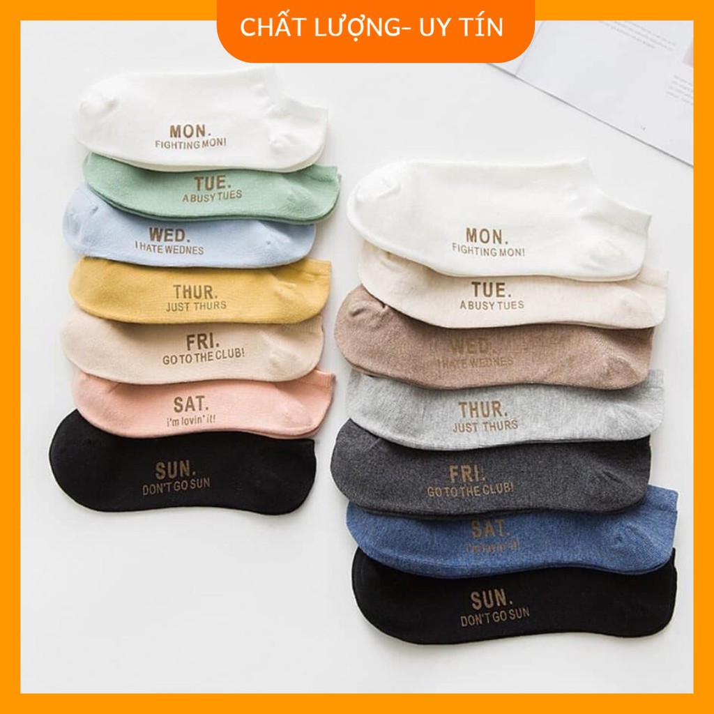 SỈ SET 7 ĐÔI TẤT NỮ TUẦN SIÊU ĐẸP