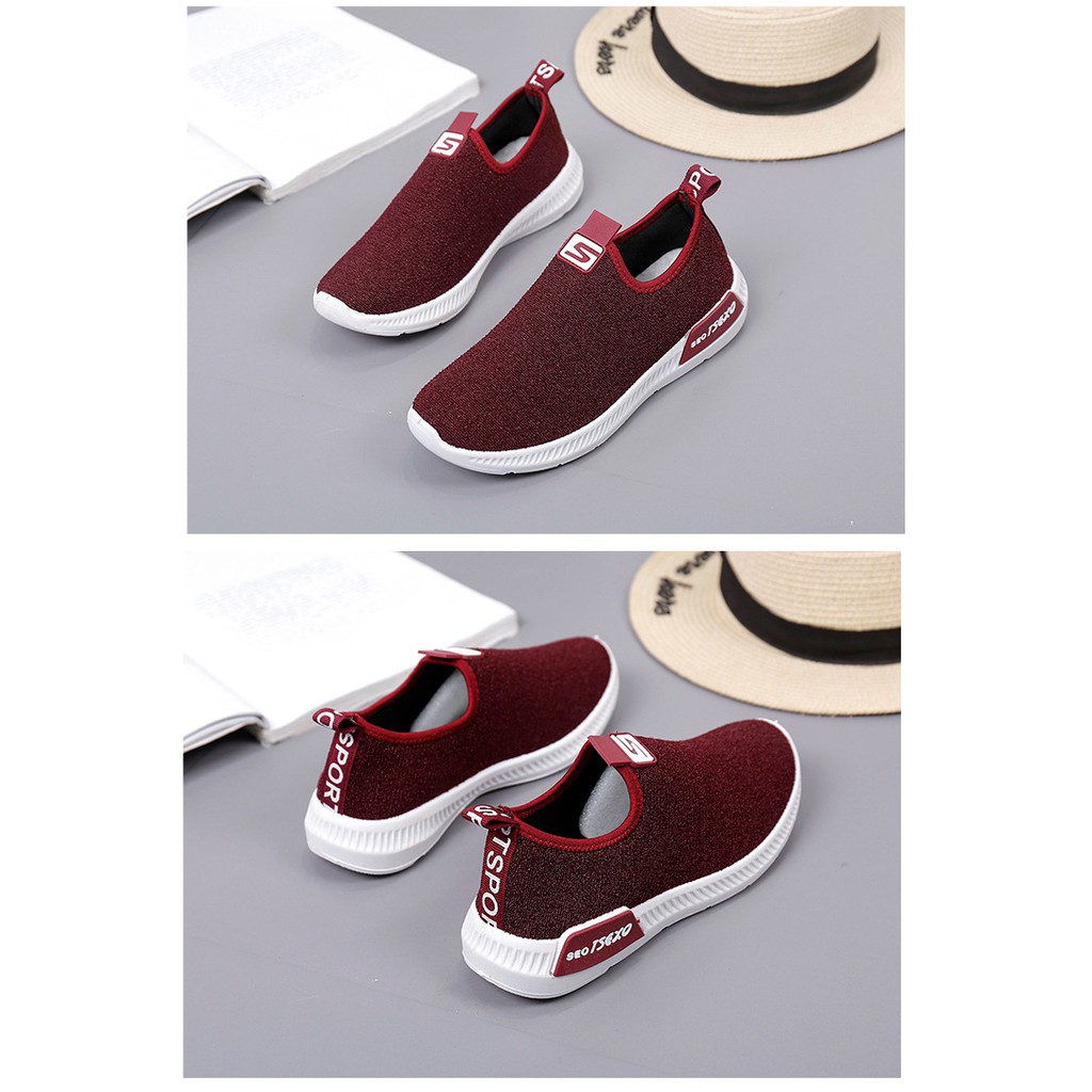 Giày thể thao đế mềm chạy bộ vải nhũ mềm dễ đi tiện lợi