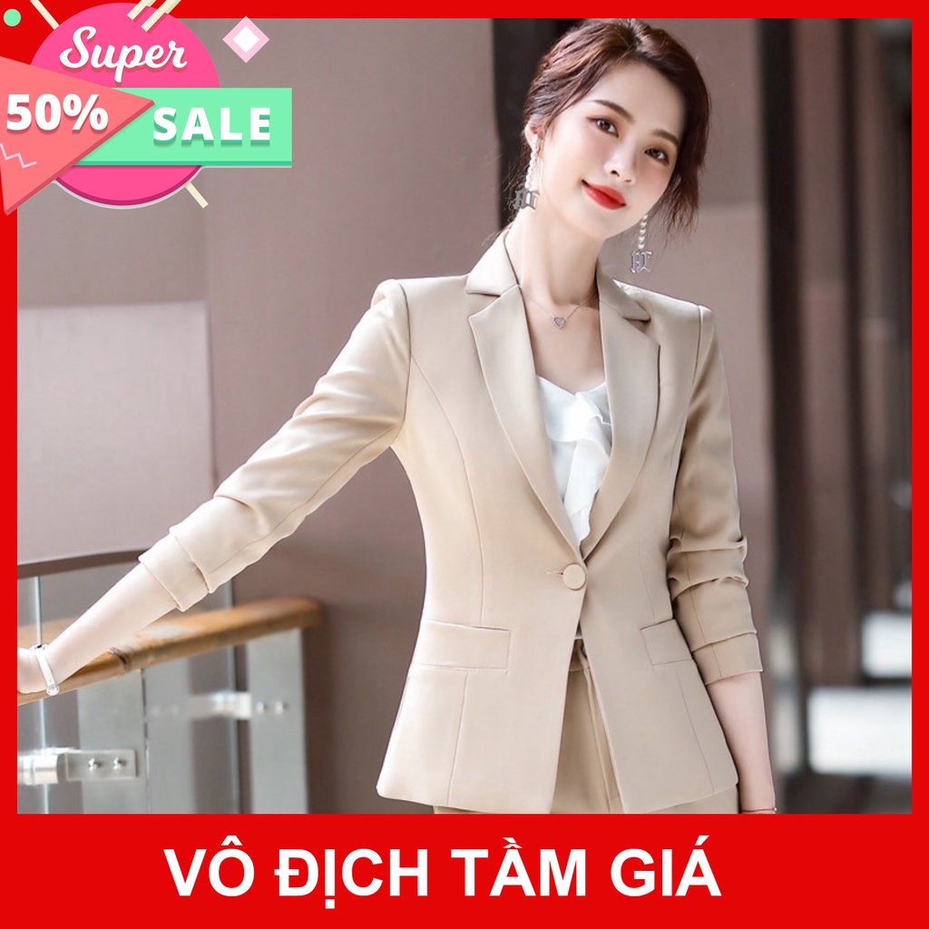 Áo Vest nữ công sở Vest nữ Hàn Quốc thời trang Fashion tay lỡ chất liệu cao cấp đủ màu