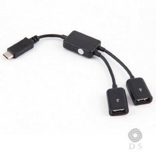 Cáp chuyển đổi 2 trong 1 usb 3.1 type-c sang usb 2.0 otg hub
