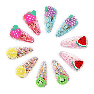 Lẻ 01 kẹp tóc dạng bấm hình trái cây cute hàng đẹp