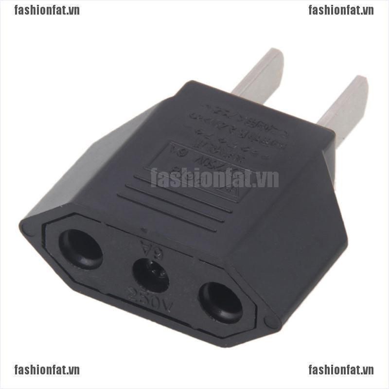 [Iron] New EU Euro Europe to US USA Power Jack Wall Plug Converter Travel Adapter Us [VN]